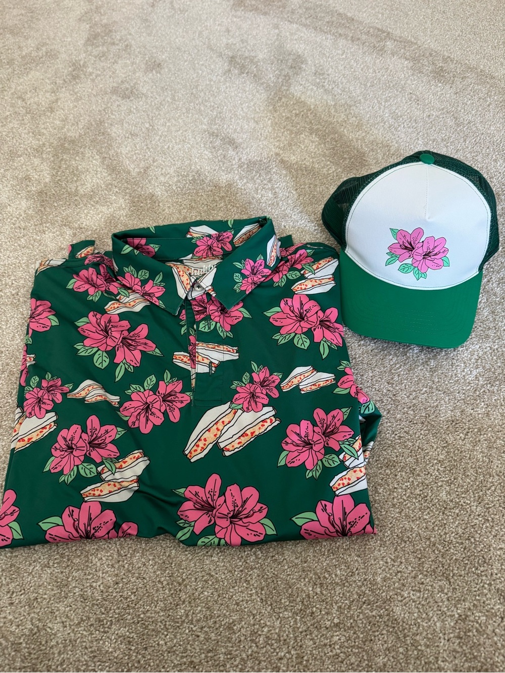 chubbies Azalea Polo w/matching hat